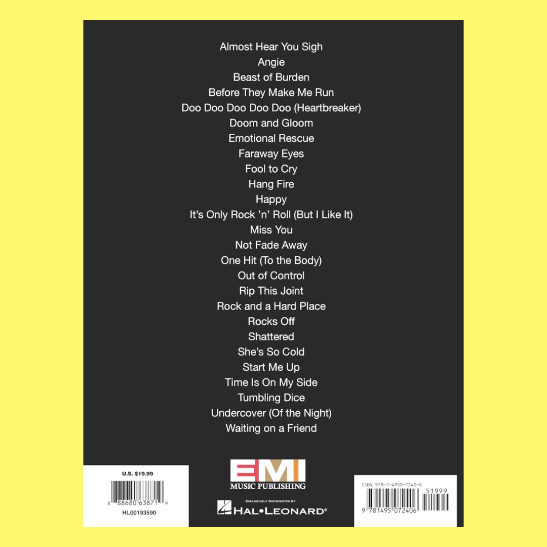 Rolling Stones Sheet Music Anthology PVG Songbook