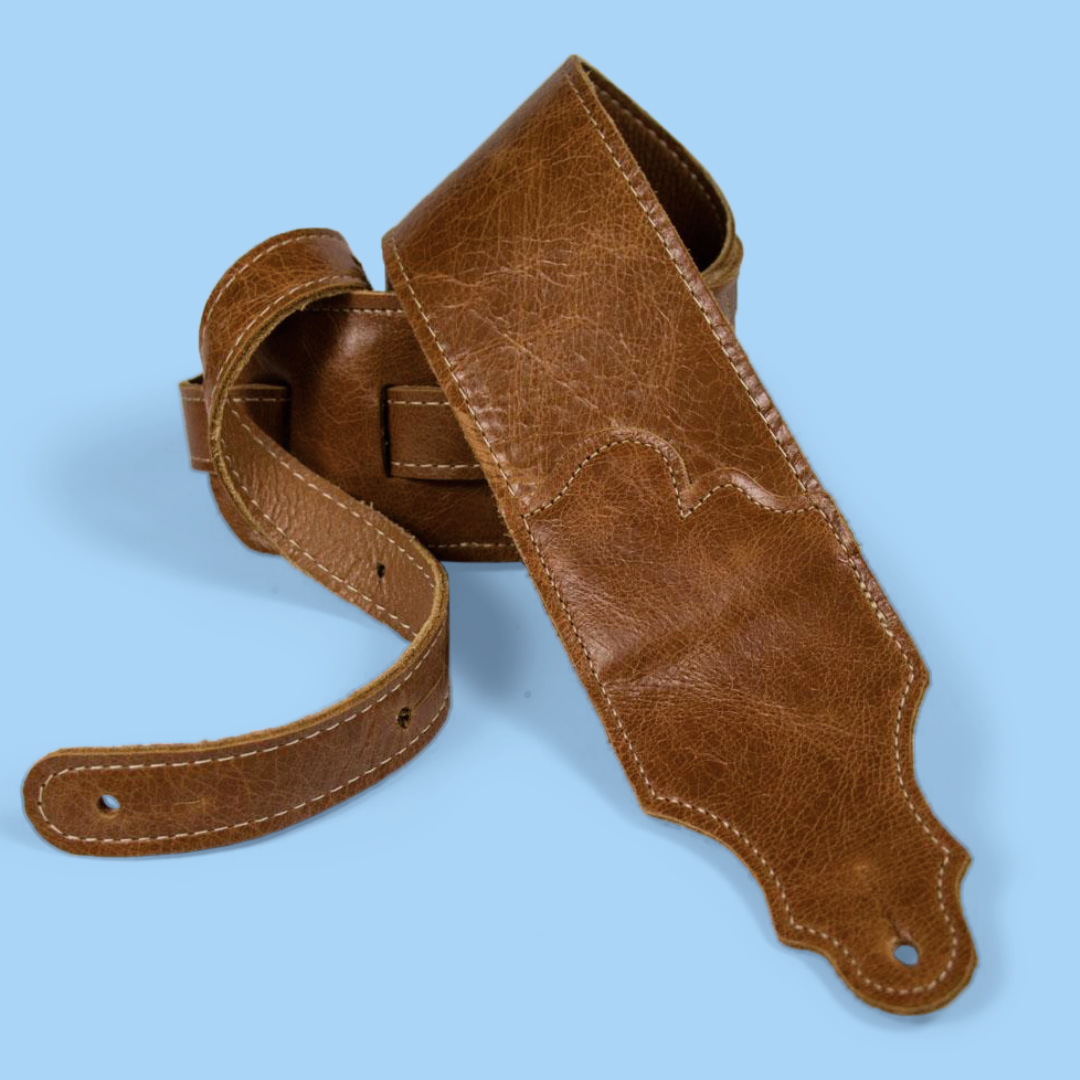 Franklin 3" Jackson Hole Series Aged Leather Strap - Cognac