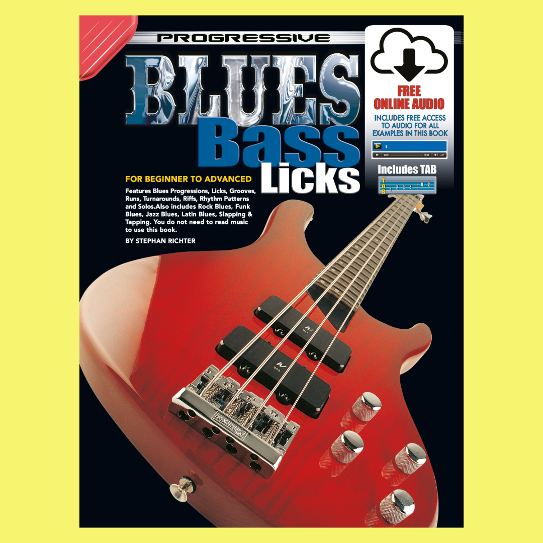 Progressive Blues Bass Licks Book/Ola