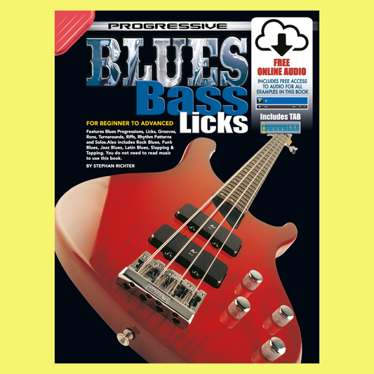 Progressive Blues Bass Licks Book/Ola