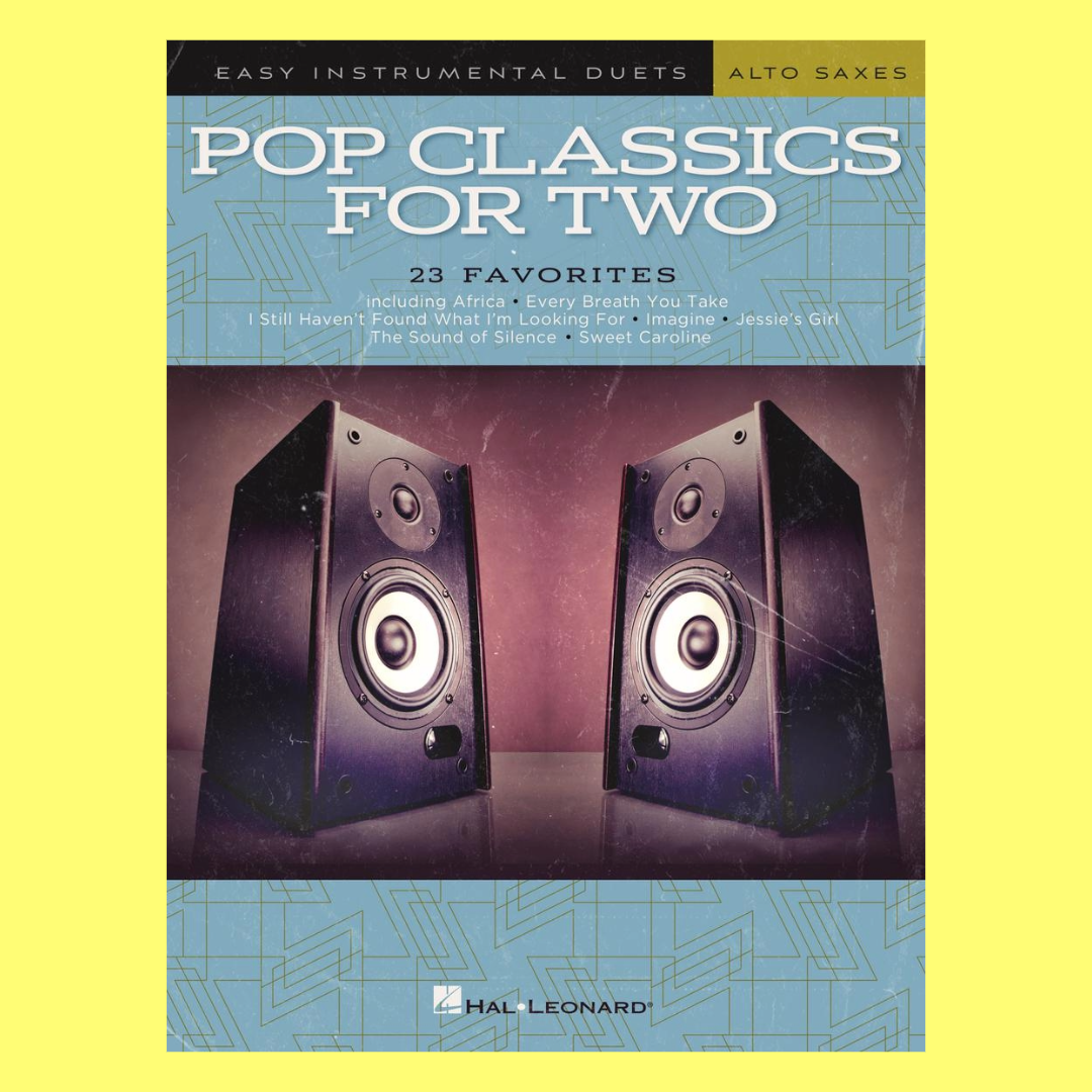 Pop Classics For Two Easy Instrumental Duets Alto Saxophone Book