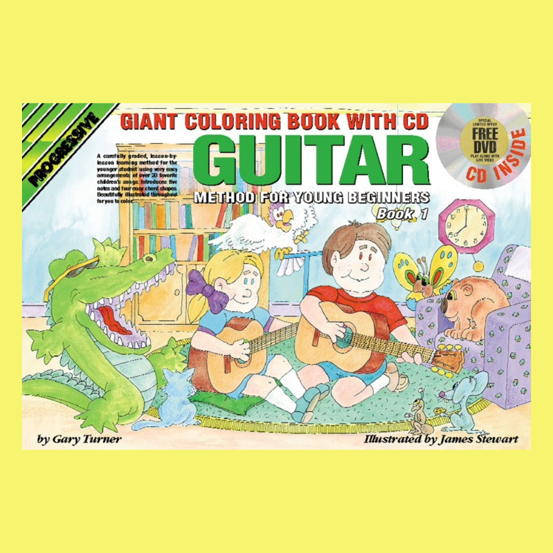 Progressive Guitar Method Young Beginners Giant Colouring Book/Ola