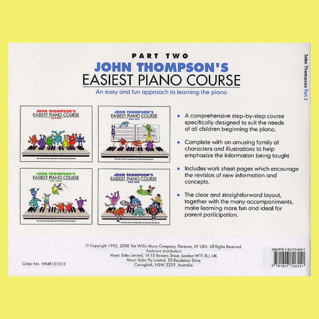 John Thompson's Easiest Piano Course Part 2 Book/Ola