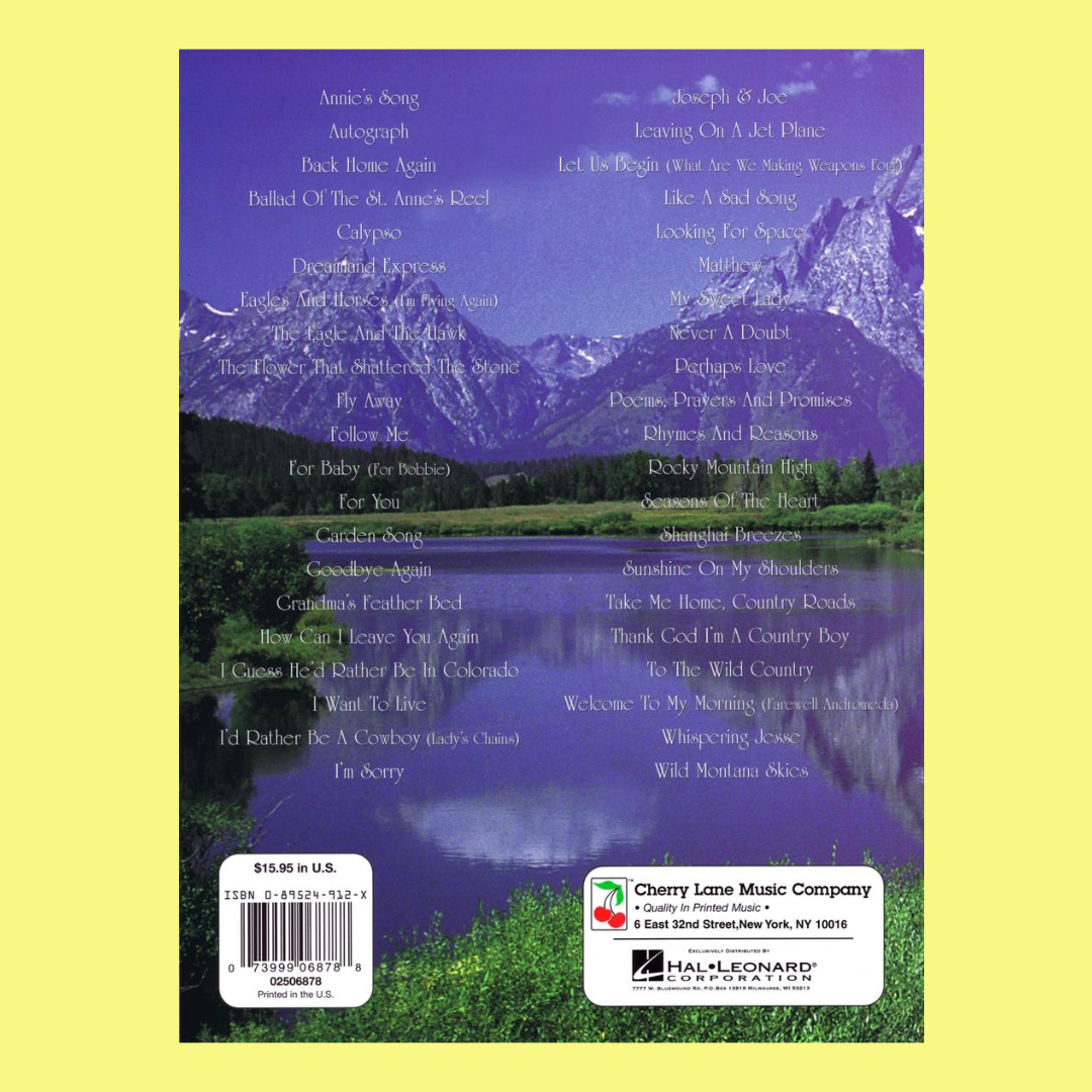 John Denver Anthology Easy Guitar Book