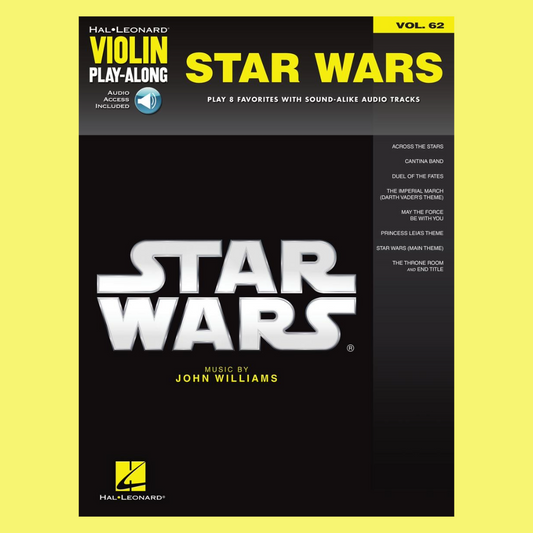 Star Wars Violin Play Along Volume 62 Book/Ola