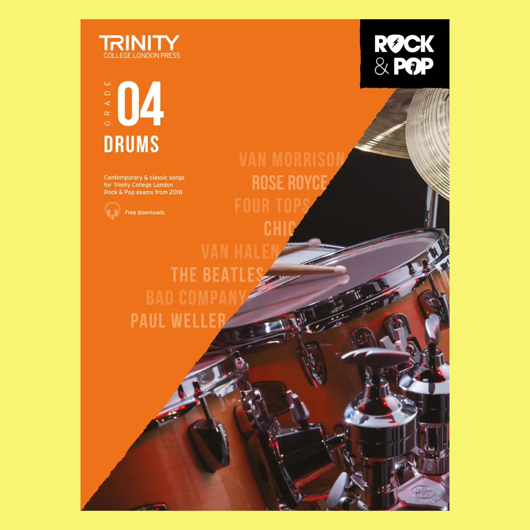 Trinity Rock & Pop Drums - Grade 4 Book (2018)