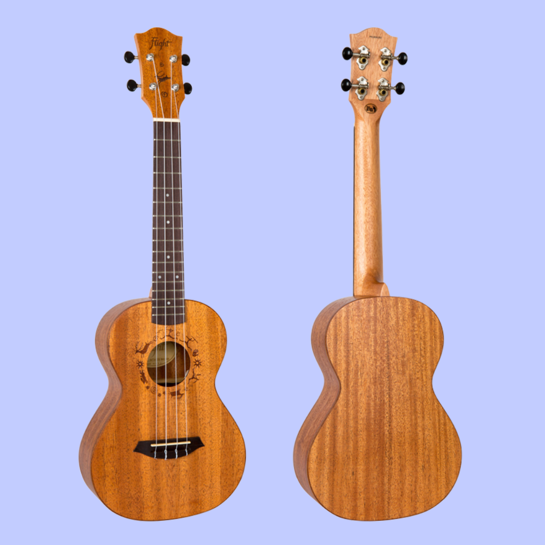 Flight DUT34 EQ Electro-Acoustic Tenor Ukulele with Padded Gig Bag