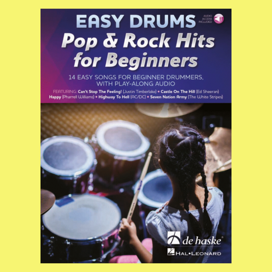 Easy Drums Pop & Rock Hits For Beginners Book/Ola