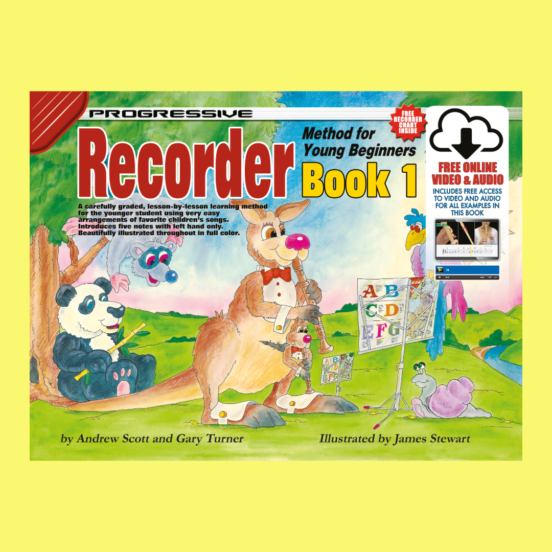 Progressive Recorder Method For Young Beginners Book 1 (Book/Ola ...