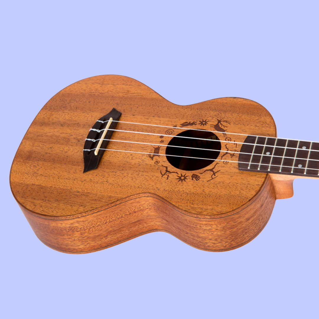 Flight DUT34 EQ MAH-A Electro-Acoustic Tenor Ukulele with Padded Gig Bag