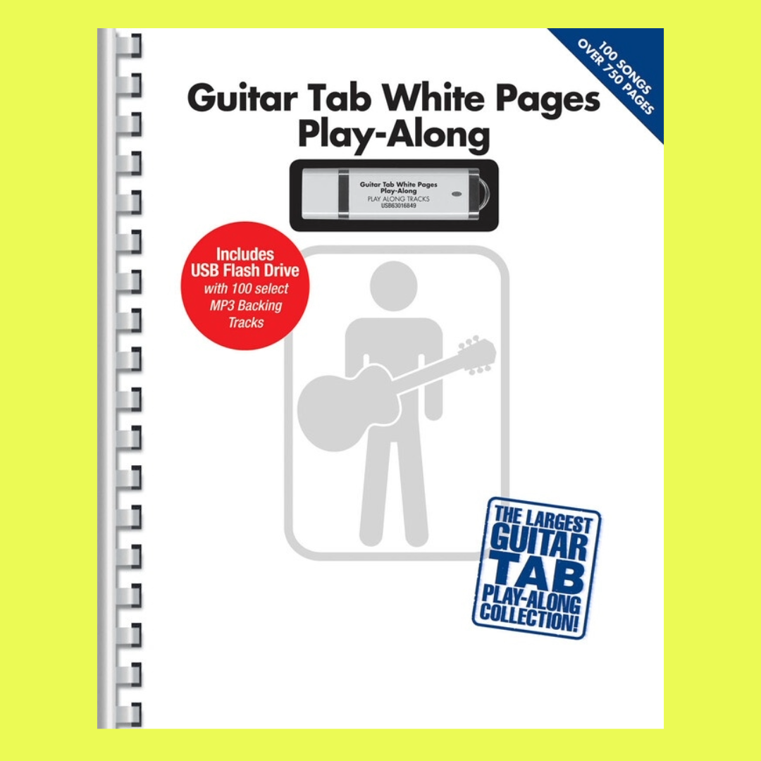 Guitar Tab White Pages Play Along Book/Usb (100 Songs)