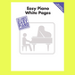 Easy Piano White Pages Songbook (200 Songs)