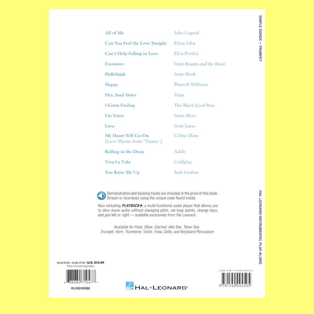 Simple Songs For Trumpet Play Along Book/Ola