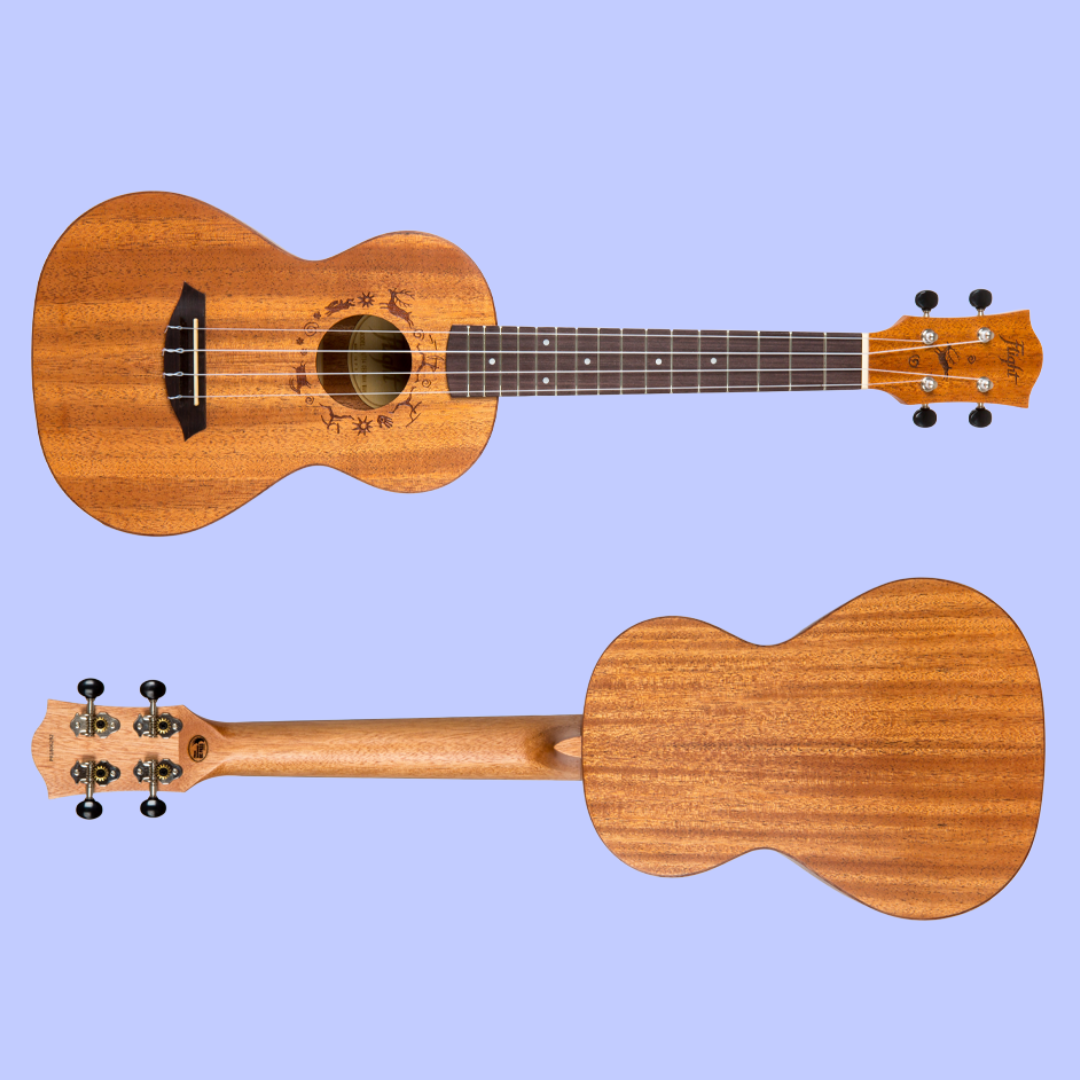 Flight DUT34 EQ Electro-Acoustic Tenor Ukulele with Padded Gig Bag