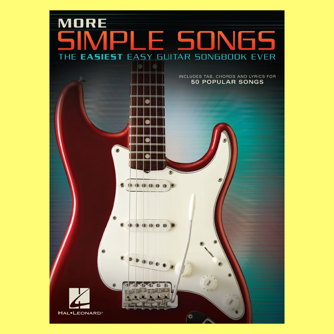 More Simple Songs Easy Guitar Chords Lyrics Book (50 Songs)