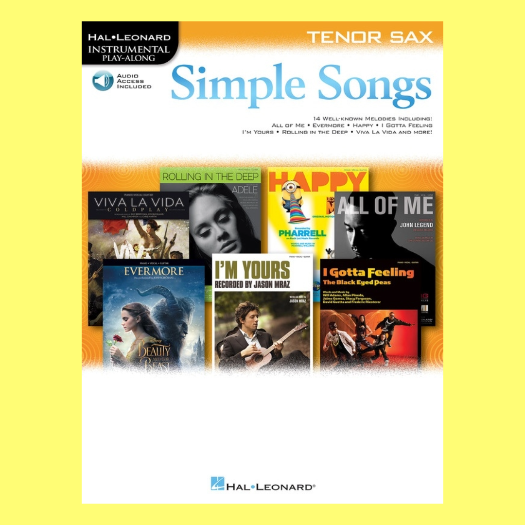 Simple Songs For Tenor Saxophone Play Along Book/Ola