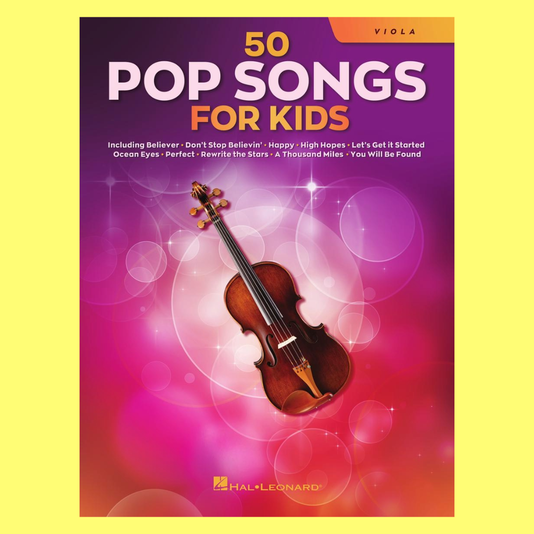 50 Pop Songs for Kids for Viola Book