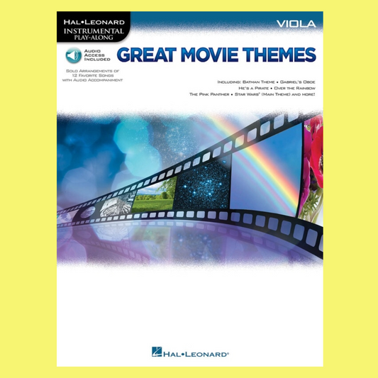 Great Movie Themes Viola Play Along Book/Ola