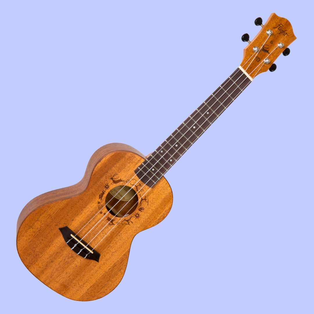 Flight DUT34 EQ Electro-Acoustic Tenor Ukulele with Padded Gig Bag