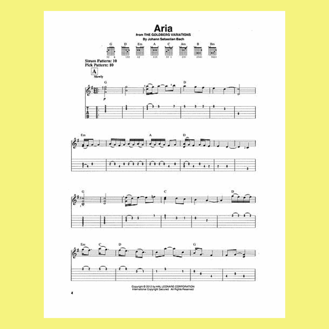 J S Bach For Easy Guitar Book