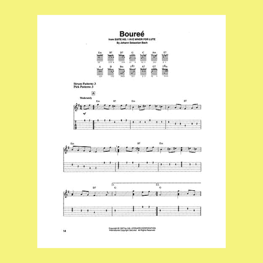 J S Bach For Easy Guitar Book