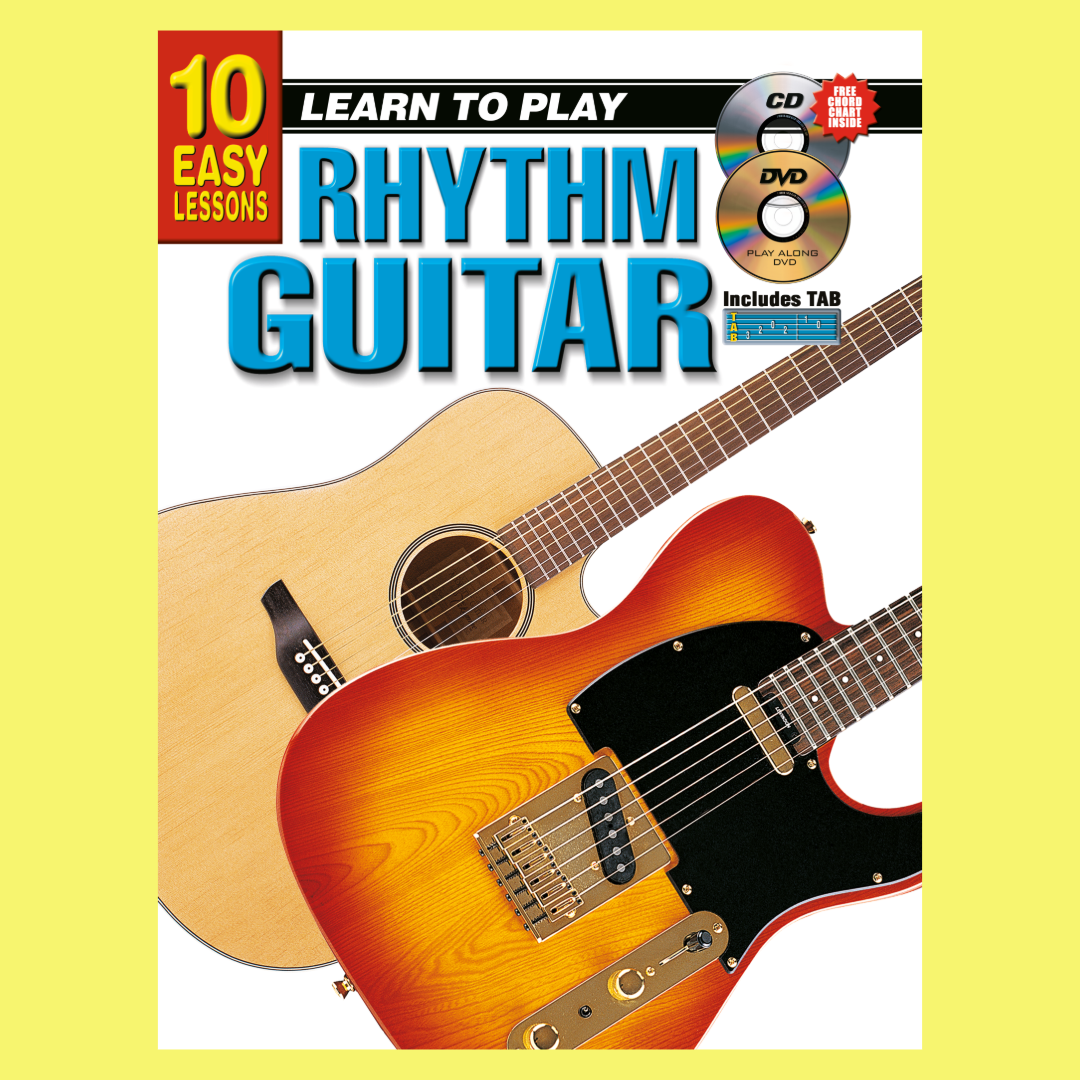 10 Easy Lessons Learn To Play Rhythm Guitar Book/Olm