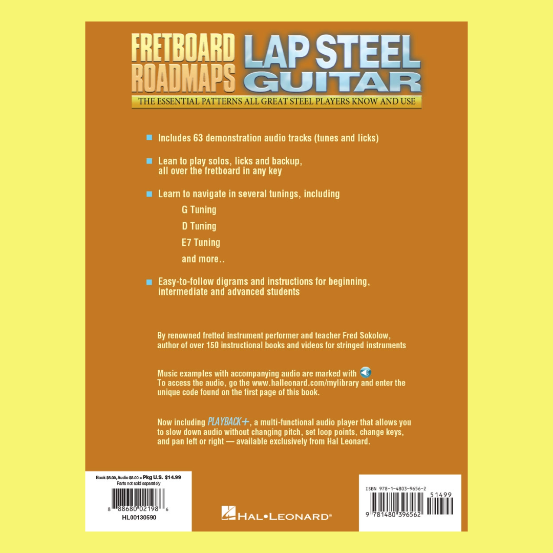 Fretboard Roadmaps Lap Steel Guitar Book/Ola