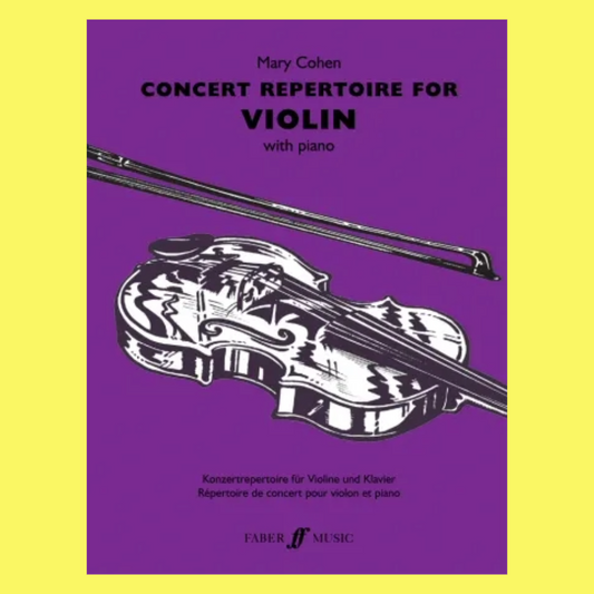 Mary Cohen - Concert Repertoire For Violin Book