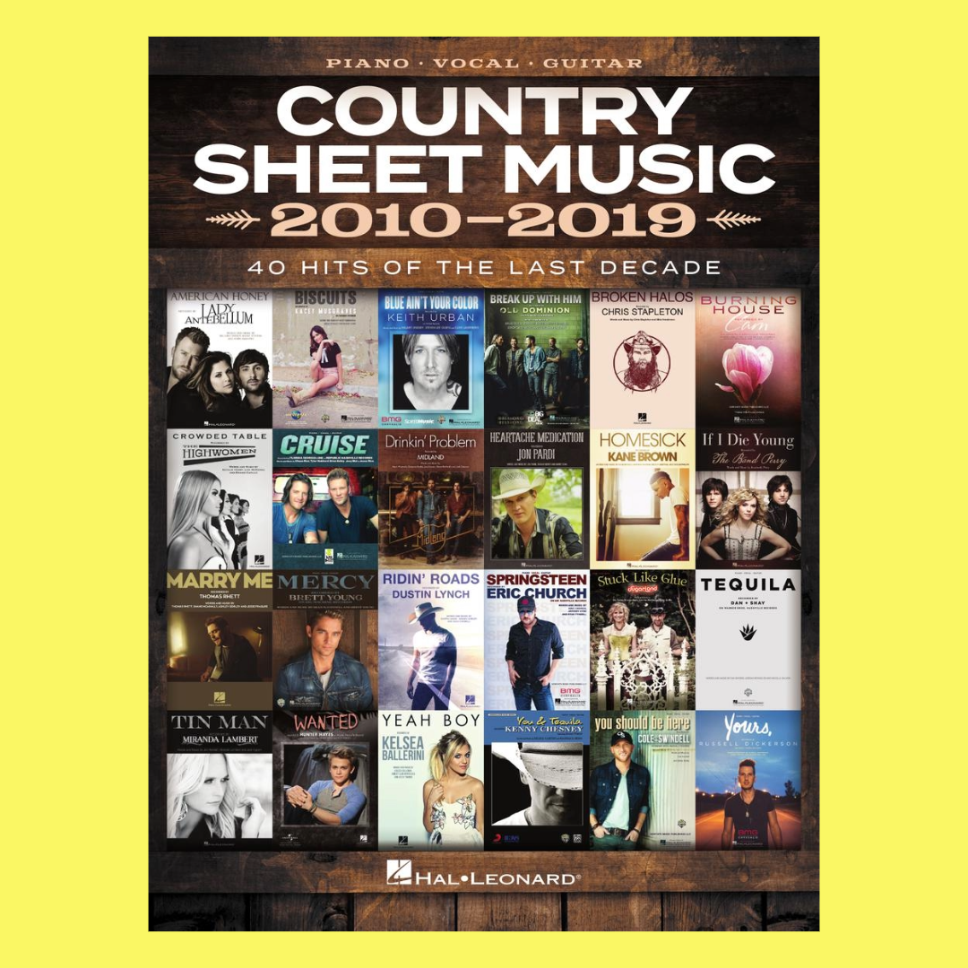 Country Sheet Music PVG Songbook (2010-2019)
