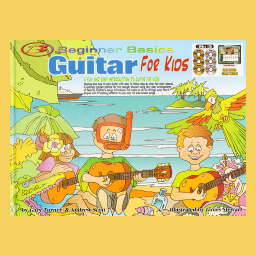 Beginner Basics Guitar For Kids Hardcover Book/Olm