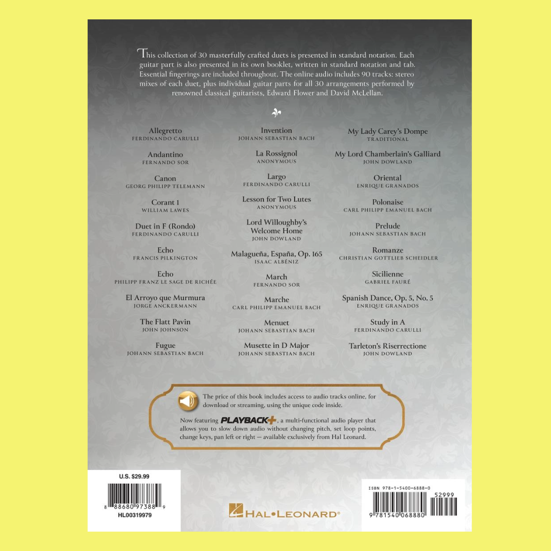 Classical Music For Guitar Duet Book/Ola