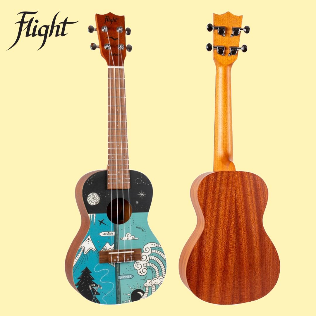 Flight AUC33 Two Season Concert Ukulele with Padded Gig Bag