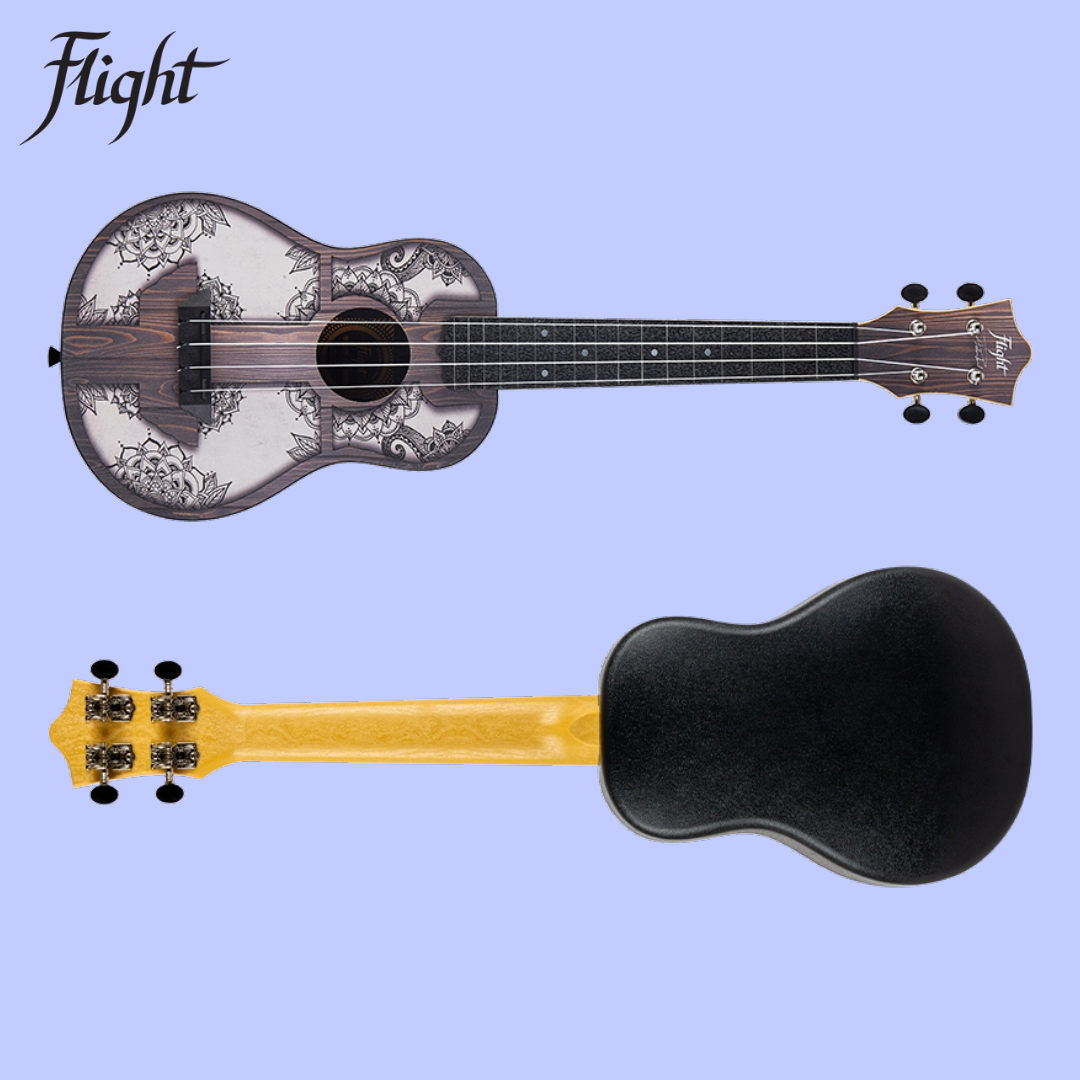 Flight TUC-40 MW Mandala Travel Concert Ukulele with Gig Bag