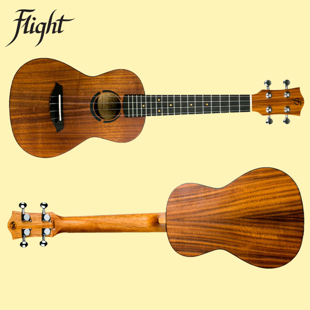 Flight Juliana Acacia Concert Ukulele With Deluxe Padded Gig Bag