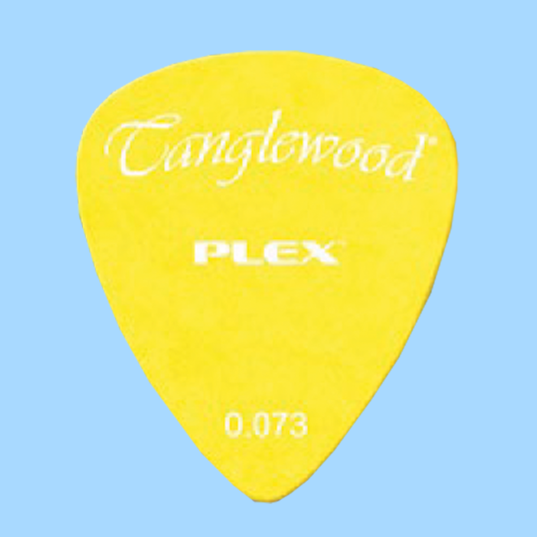 Tanglewood Plex Picks (Pack of 12) Size - .073 Yellow