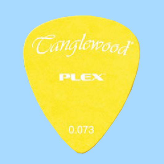 Tanglewood Plex Picks (Pack of 12) Size - .073 Yellow