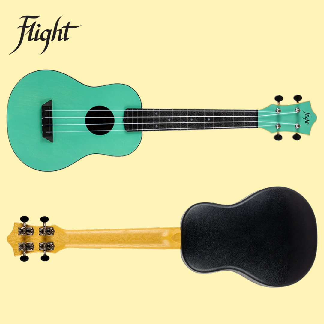 Flight TUC-35 Light Blue Travel Concert Ukulele with Gig Bag