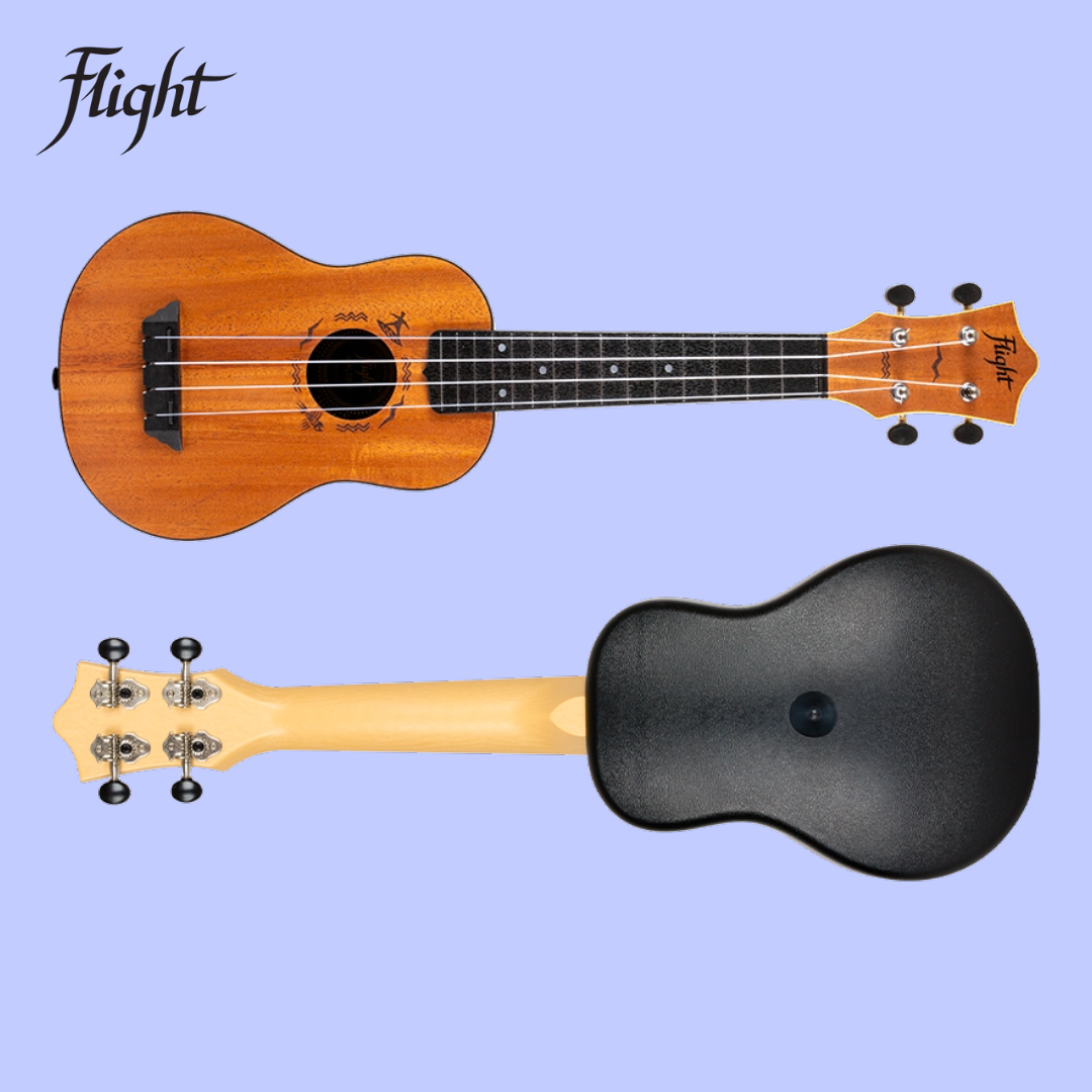 Flight TUS-53 Mahogany Travel Soprano Ukulele with Gig Bag