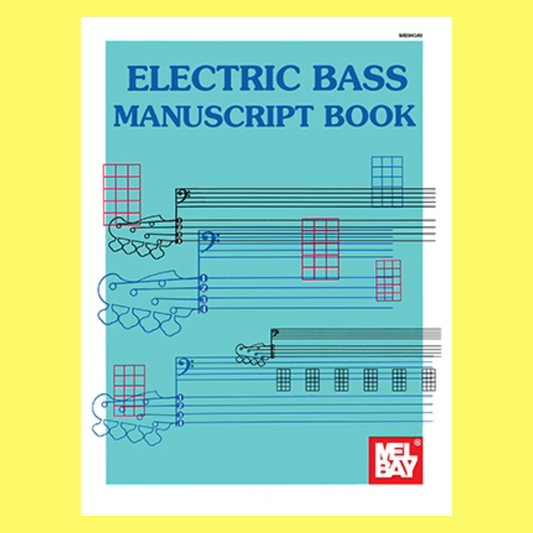 Electric Bass Manuscript Tabulature & Notation Book - 32 Pages