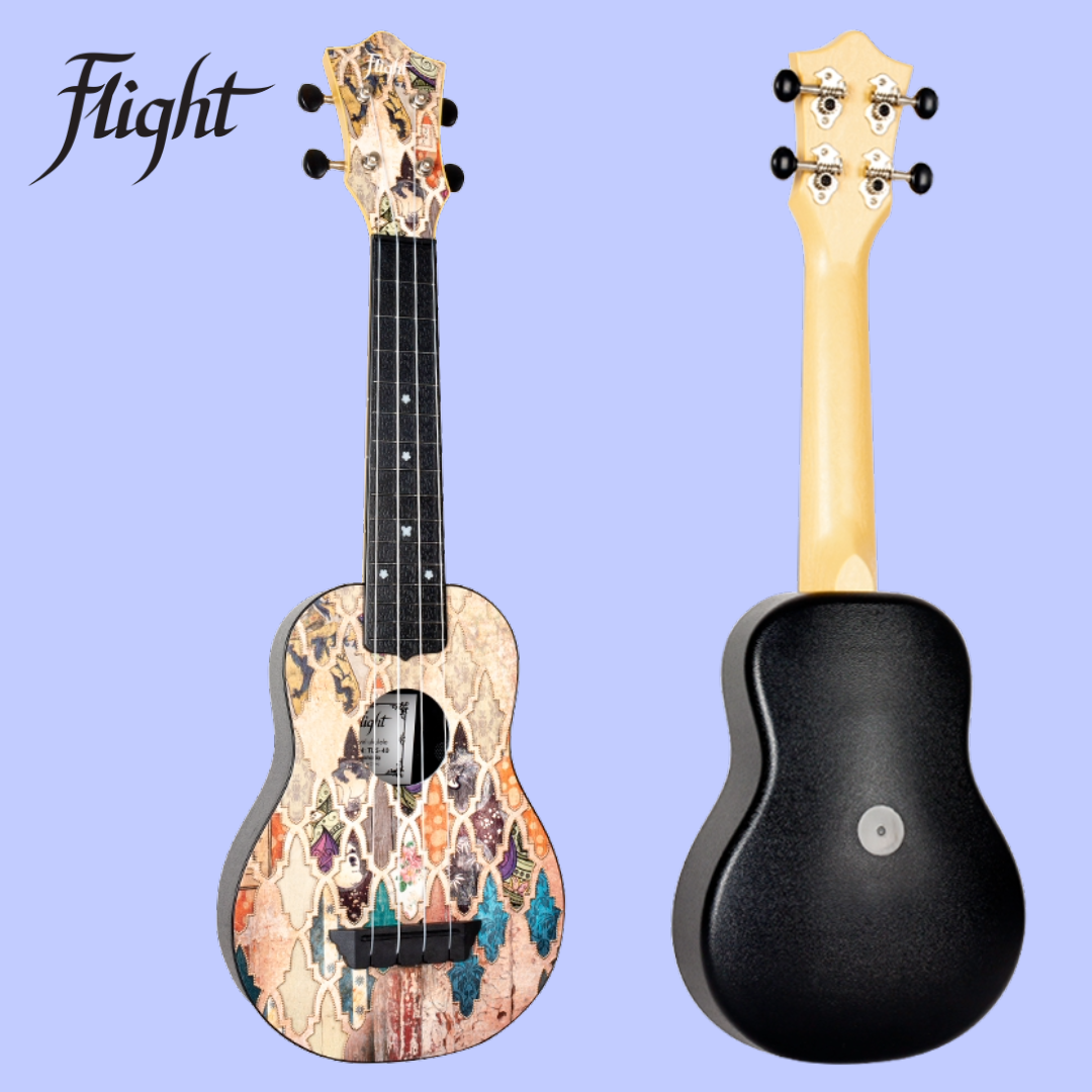Flight TUS40 ABS Travel Soprano Ukulele Granada with Gig Bag