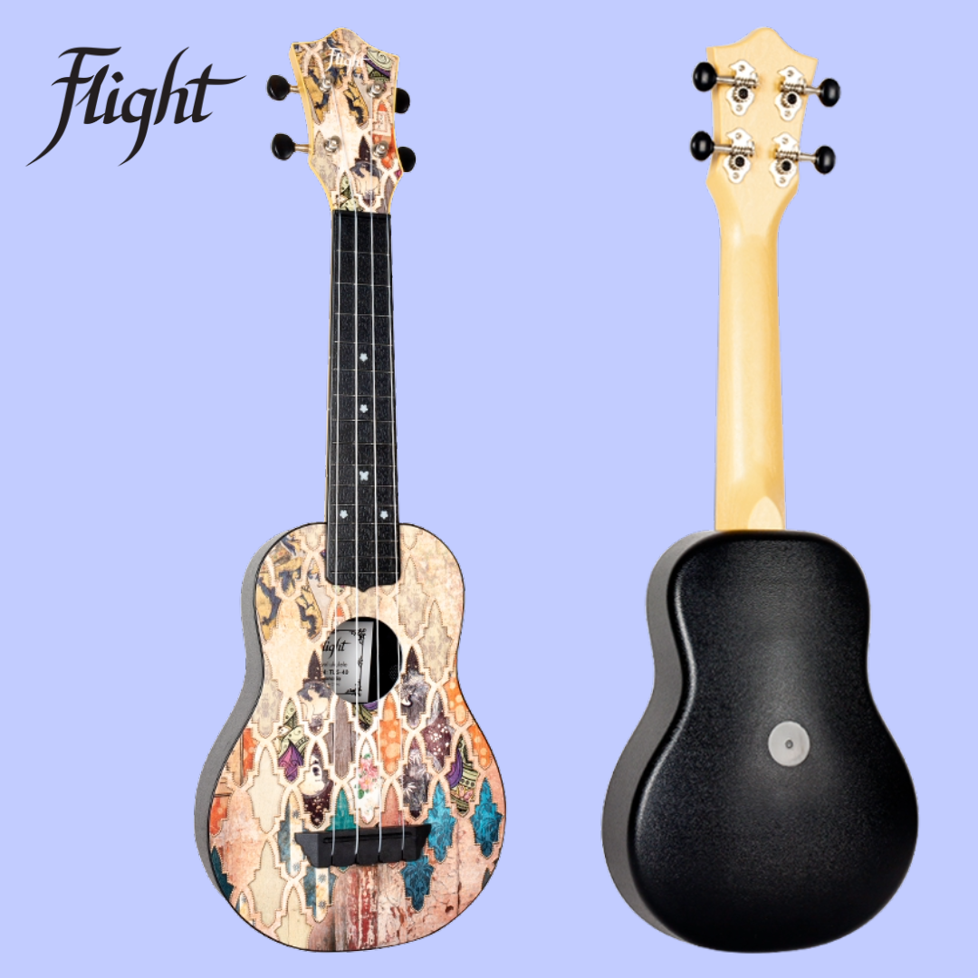 Flight TUS40 ABS Travel Soprano Ukulele Granada with Travel Bag