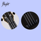 Flight TUC-35 Black Travel Concert Ukulele with Gig Bag