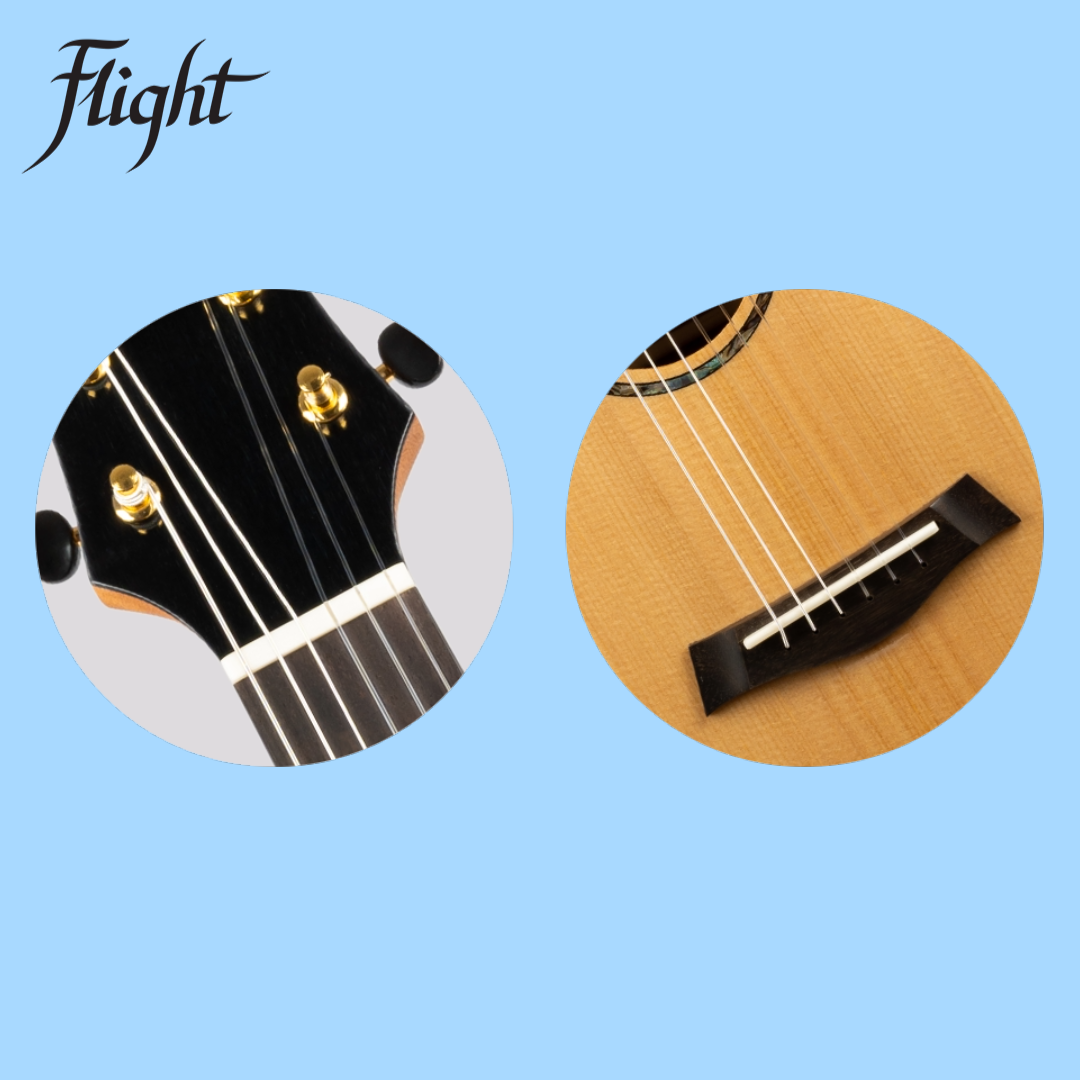 Flight GUT850 Guitarlele with Padded Gig Bag