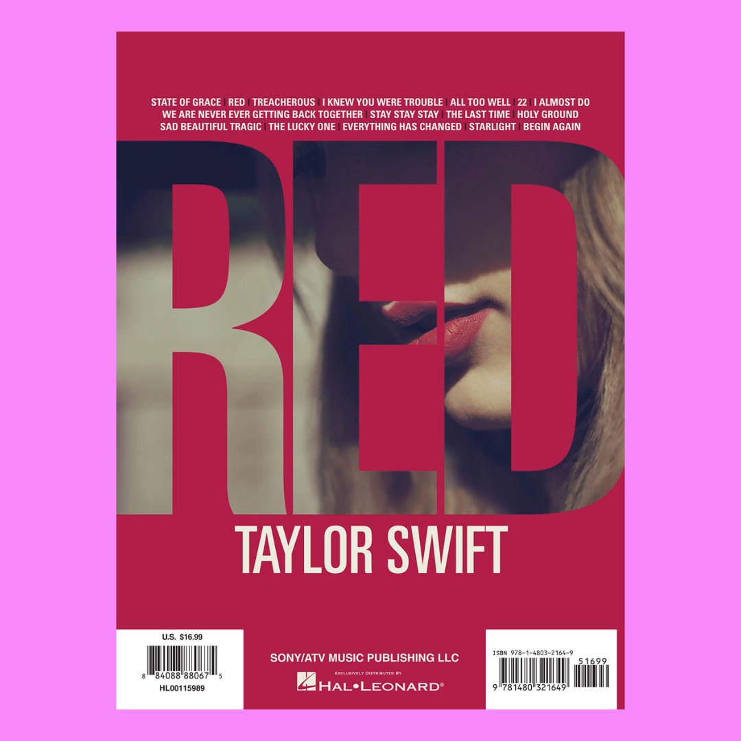 Taylor Swift - Red For Ukulele Songbook