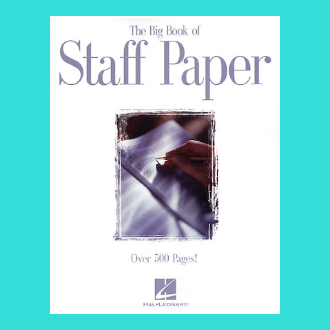 The Big Book Of Staff Paper - 512 Pages 12 Stave