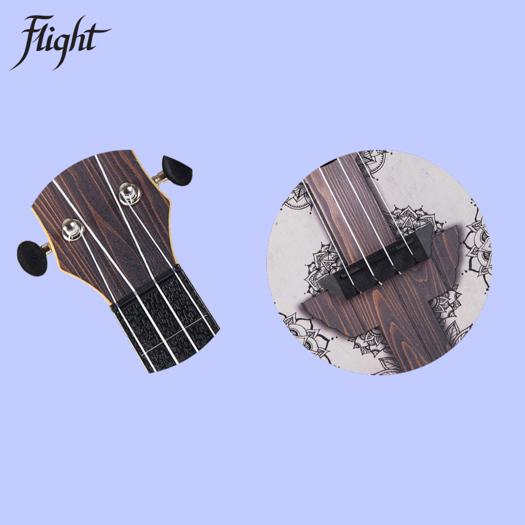 Flight TUC-40 MW Mandala Travel Concert Ukulele with Gig Bag