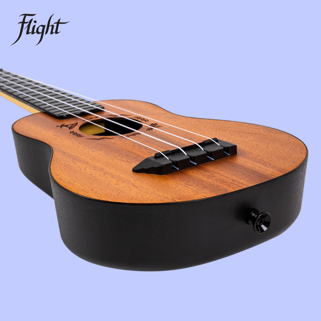 Flight TUS-53 Mahogany Travel Soprano Ukulele with Gig Bag