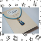Music is Always The Answer Necklace - Violin (Blue)