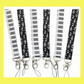 Floating Notes & Treble Clef Lanyard - Black (45cm)