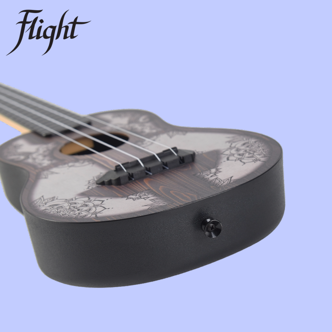 Flight TUC-40 MW Mandala Travel Concert Ukulele with Gig Bag